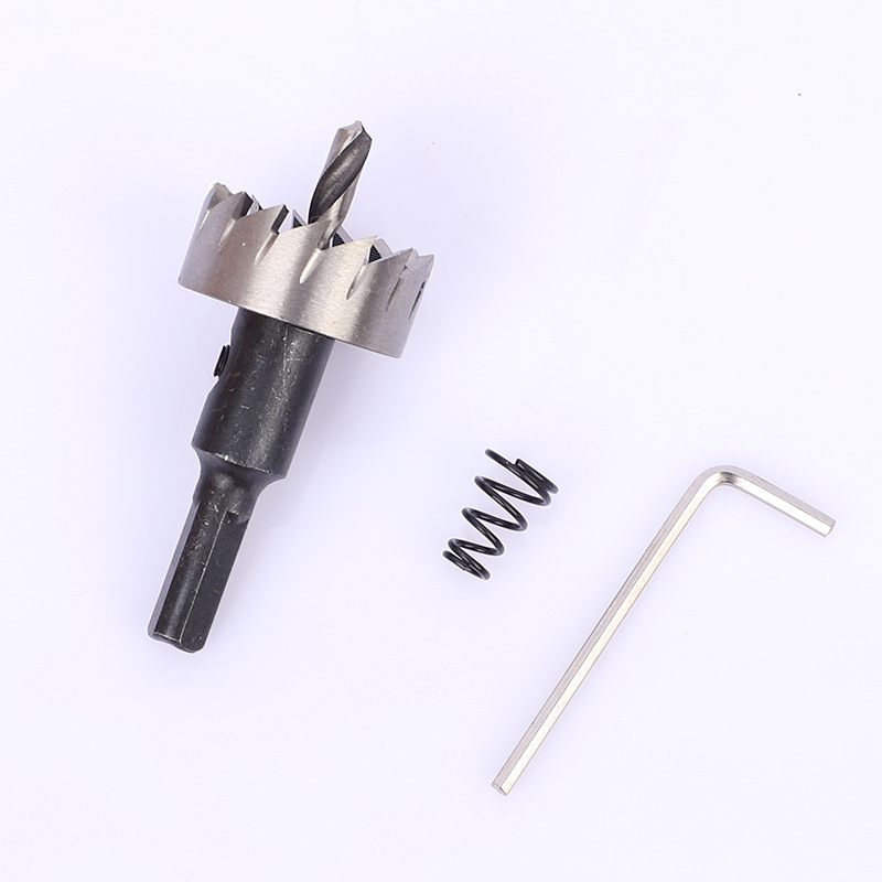 High-speed steel sawtooth hole opener, stainless steel metal hole saw, steel pipe iron sheet hole opener, high-speed steel reaming drill bit