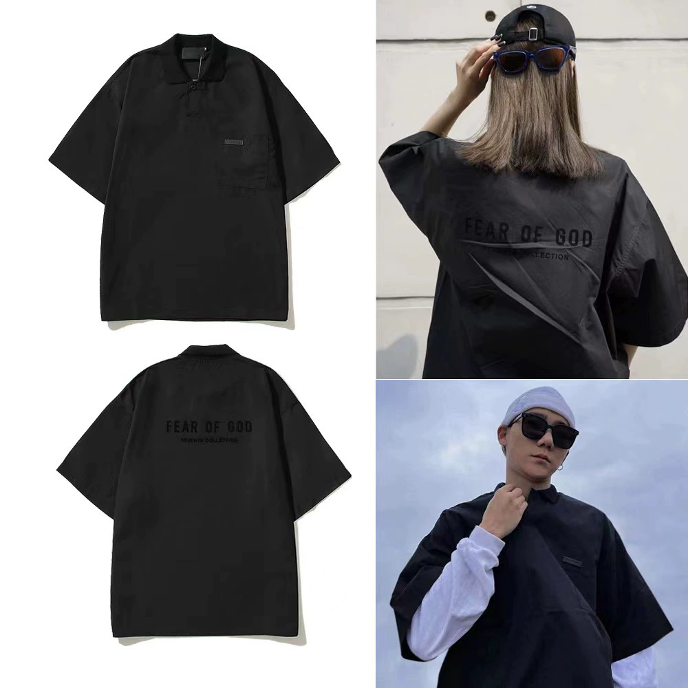 Трансграничный модный бренд FOG Хип-Хоп Сезон 7 Основная линия свободная футболка с короткими рукавами High Street bf, мужская и женская рубашка-поло