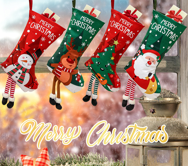 New Socks, Gift Socks Decorations, Christmas Tree Pendants, Candy Bags, Hanging Decorations_voghion.com