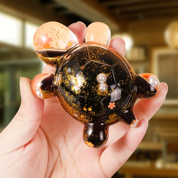Large quicksand turtle—black [about 9cm]♥ quicksand flash