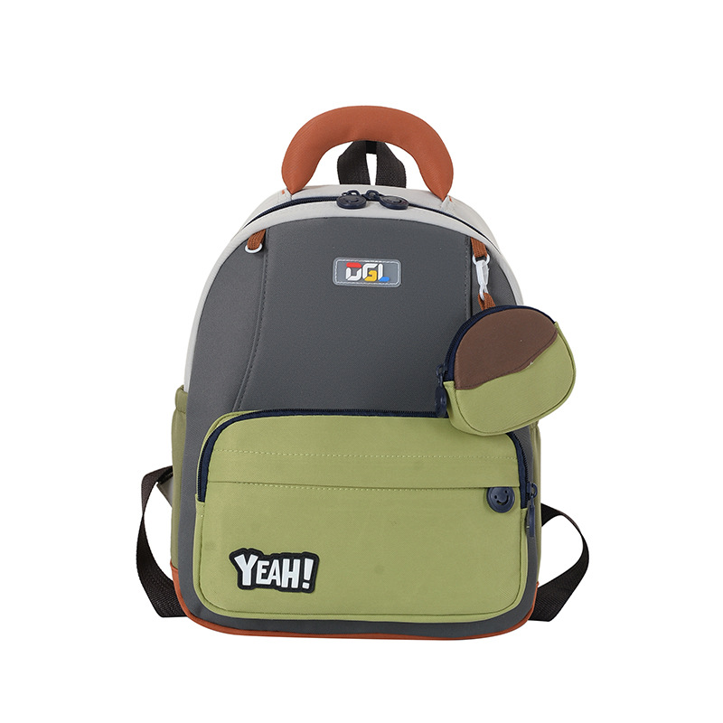 Mochila de clase de estudiantes de primaria de gran capacidad, nueva mochila coreana para niños y niñas, mochila infantil de color contrastante de moda transfronteriza
