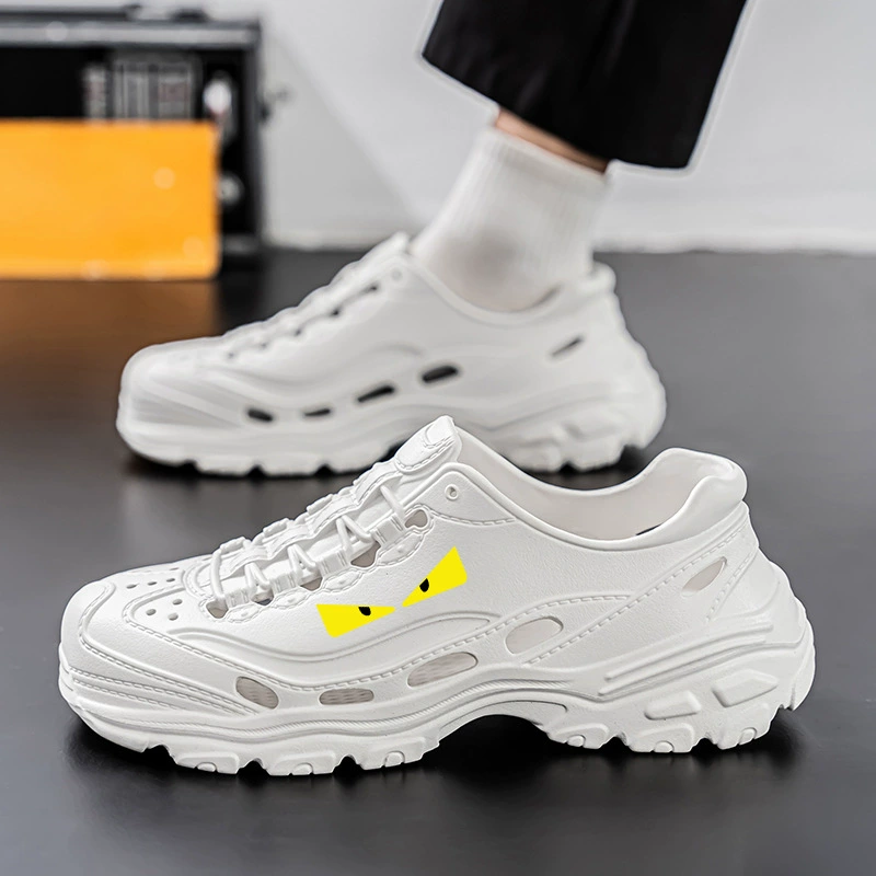 Сандалии мужские летние верхняя одежда на толстой подошве дышащие сабо повседневные спортивные тапочки на мягкой подошве уличная пляжная обувь