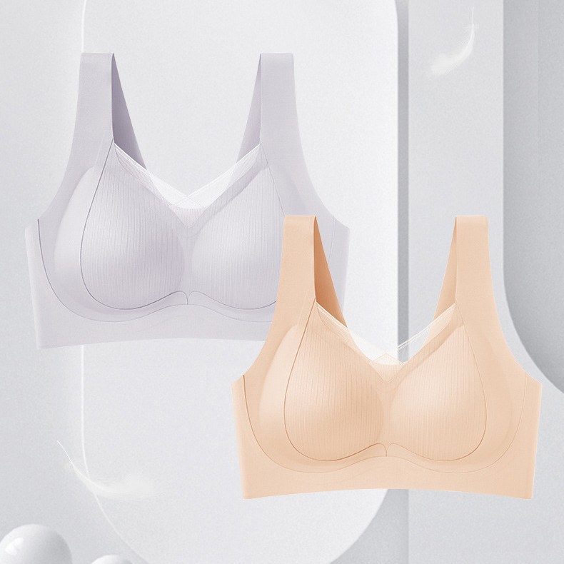 Venta directa de fábrica comercio electrónico transfronterizo Sudeste de Asia Vietnam Tailandia damas sin costuras sujetador de recogida lateral cómodo