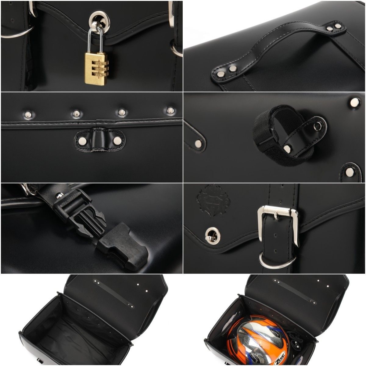Cross-Border New Model of Motorcycle Electric Vehicle, Newly Upgraded Quick-Release Rear Seat Bag, Luggage Rack, Helmet Bag, Tail Box Bag
