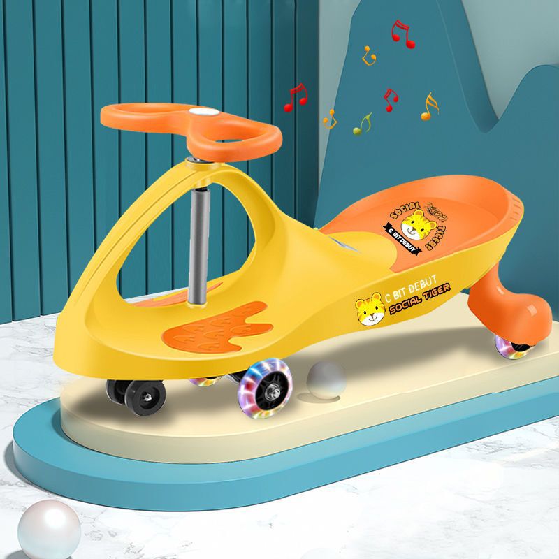 Children's Sliding Walker 1-3 Years Old Male and Female Baby Without Pedals Anti-Rollover Four-Wheel Sliding Car Twist Car Wholesale