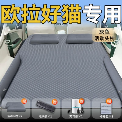 Mat Trunk Inflatable Bed Air — Vehicle-mounted inflatable bed - standard-great-wall-euler-good-cat-special-gray-movable-headrest-polka-dot-wings-style