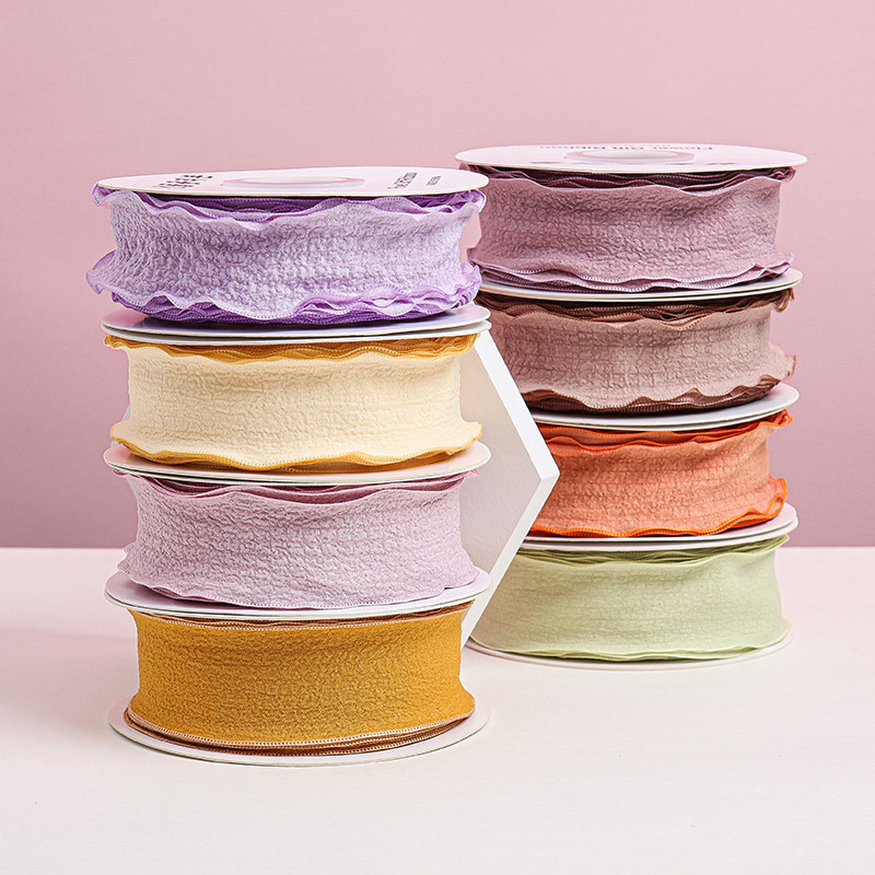 Cinta plisada, materiales de embalaje de flores, tienda de flores, ramo floral, cinta de embalaje, correas onduladas, cinta decorativa