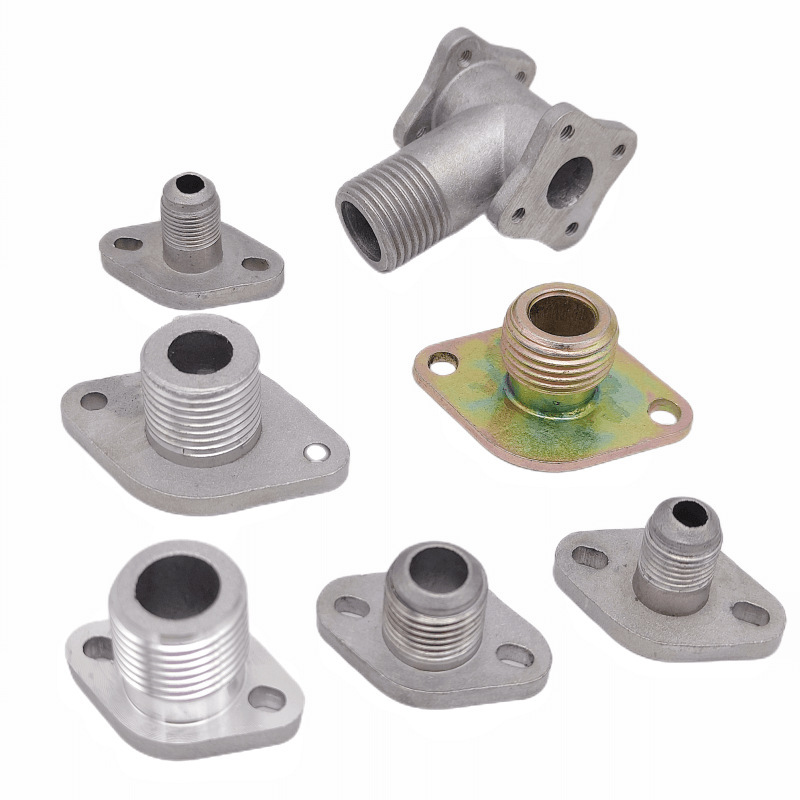 火排燃烧器法兰转接头 电磁阀转4分外丝接头 炉头改双排接头配件