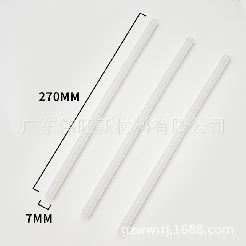 7mm pistola de fusión en caliente transparente varilla adhesiva 11mm mano barra adhesiva de alta viscosidad varilla adhesiva de fusión en caliente