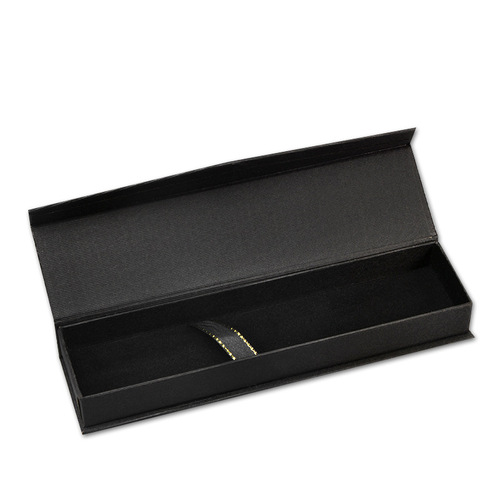 Creative gift flip-top stationery box, black business paper pen box, Korean version wholesale hard paper pen box