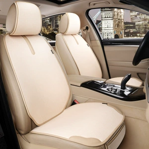 Car seat cushion for all seasons, single-piece seat cushion, car rear seat cushion, three-piece set, linen seat cushion wholesale