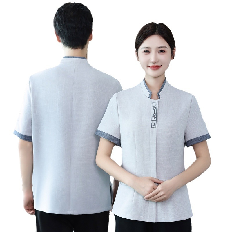 Guest room cleaning work clothes Short -sleeved female hotel…