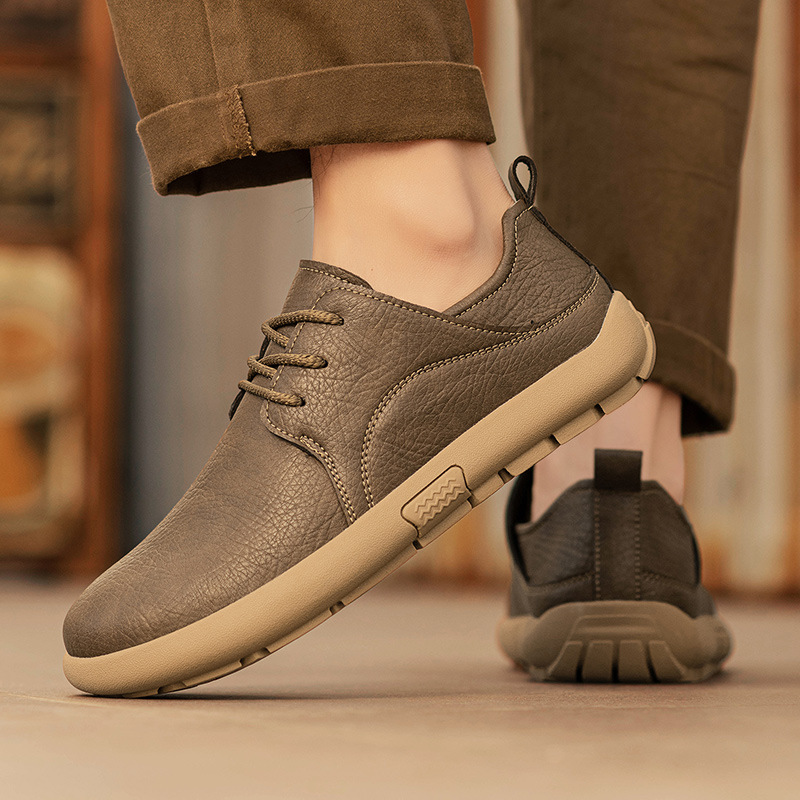 2026 Retro British Style Men's Leather Shoes, Trendy Fashion Large Size Men's Leather Shoes, Breathable Korean Style Men_vogvips.com