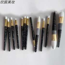 镶钻化妆刷件套装厂家直销贴钻化妆工具套装散粉腮红彩妆刷