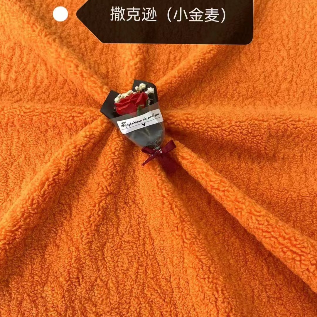 现货供应麦穗绒 小麦穗 羊羔绒颗粒柔软服装皮毛一体复合面料