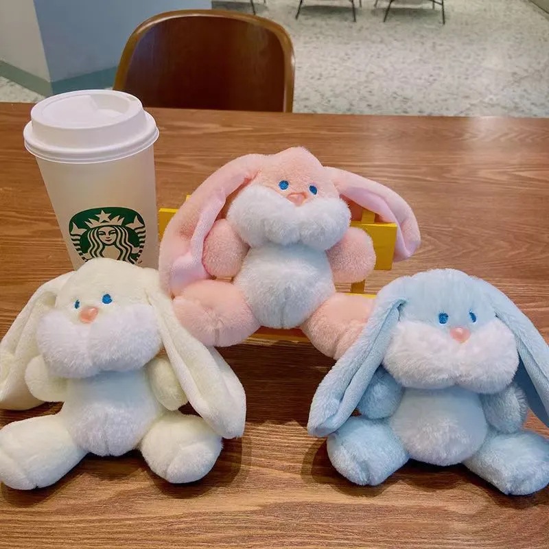 Plush Dudu Rabbit Doll Small Accessories Wholesale Cartoon Keychain Pendant Cute Backpack Decoration Doll Toy