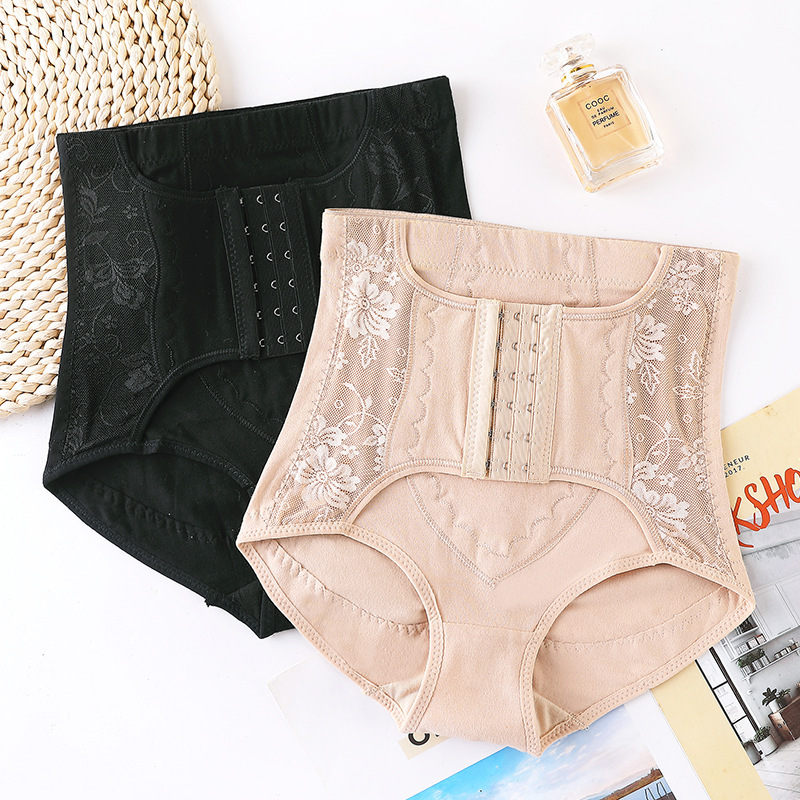 Mediados de cintura reforzada vientre de seis pechos que forma los pantalones postparto que forma los pantalones cintura que forma los pantalones de elevación de la cadera cuerpo que forma la ropa interior en stock al por mayor