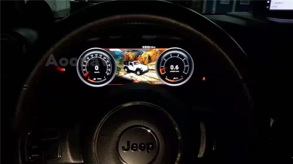 Suitable for Jeep Wrangler Jk Smart Lcd Dashboard Display Cockpit Speed Digital Display