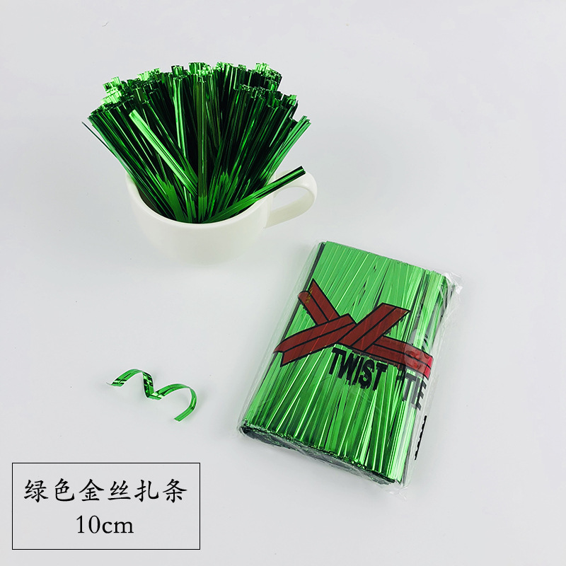 Cinta cinta color regalo cinta tira comida lollipop embalaje sellado cinta oro plata cinta