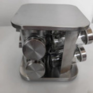 Transfronterizos de acero inoxidable condimento de 360 grados condimento botella de especias rotatoria conjunto de cocina redonda almacenamiento de estante