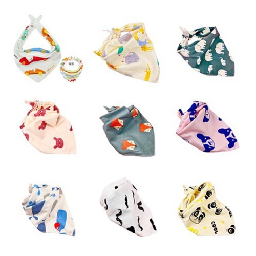 2024 large dog scarf knitted cotton lace-up large triangle scarf cat and dog bow tie pet accessories