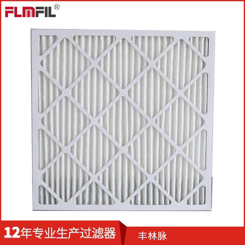 大量供应工业空气不锈钢无纺布过滤网折叠板式过滤器高密度高效