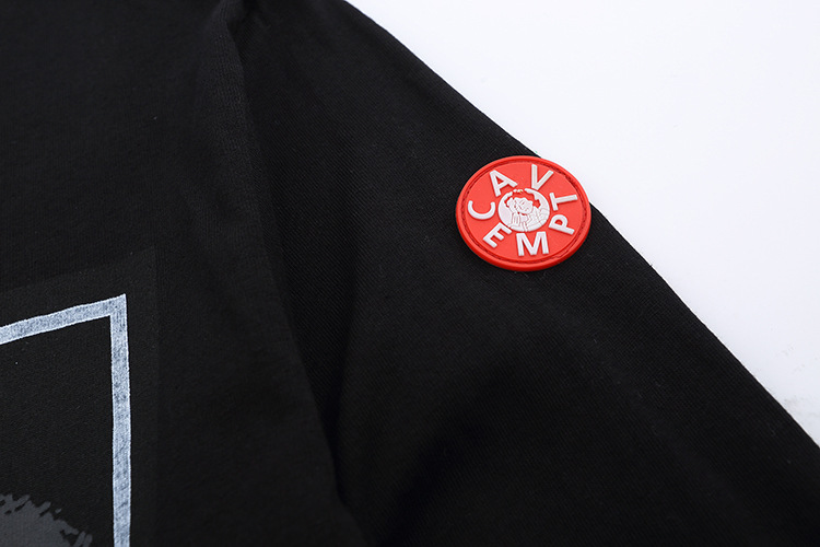 T-shirt à manches longues et col rond avec imprimé de scène nocturne abstraite magique de Street Tide Harajuku Wind C E_voghion.com