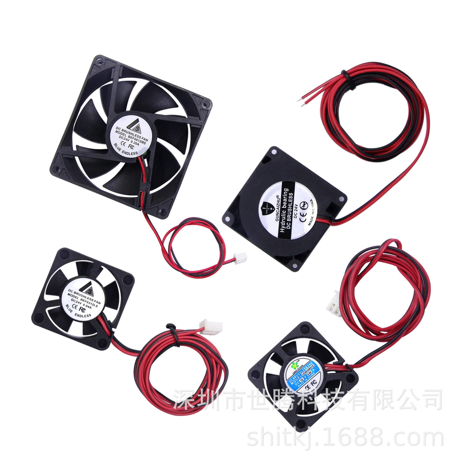 Аксессуары для 3D-принтера Вентилятор охлаждения экструдера 3010/4010/8020/12 В24В двухлинейный бесшумный вентилятор