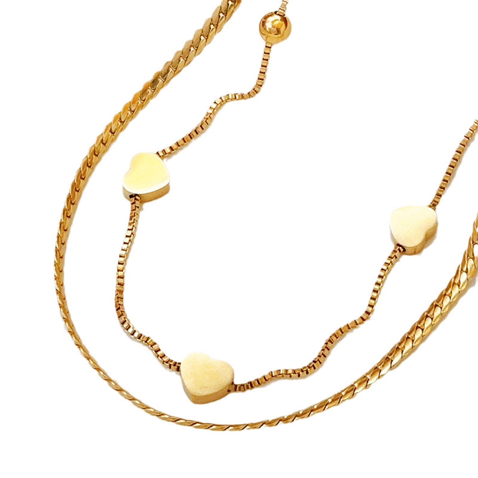 Europa y los Estados Unidos personalidad simplificada collar de hueso de serpiente joyas temperamento amor diseño colgante de acero de titanio conjunto de joyas para mujeres