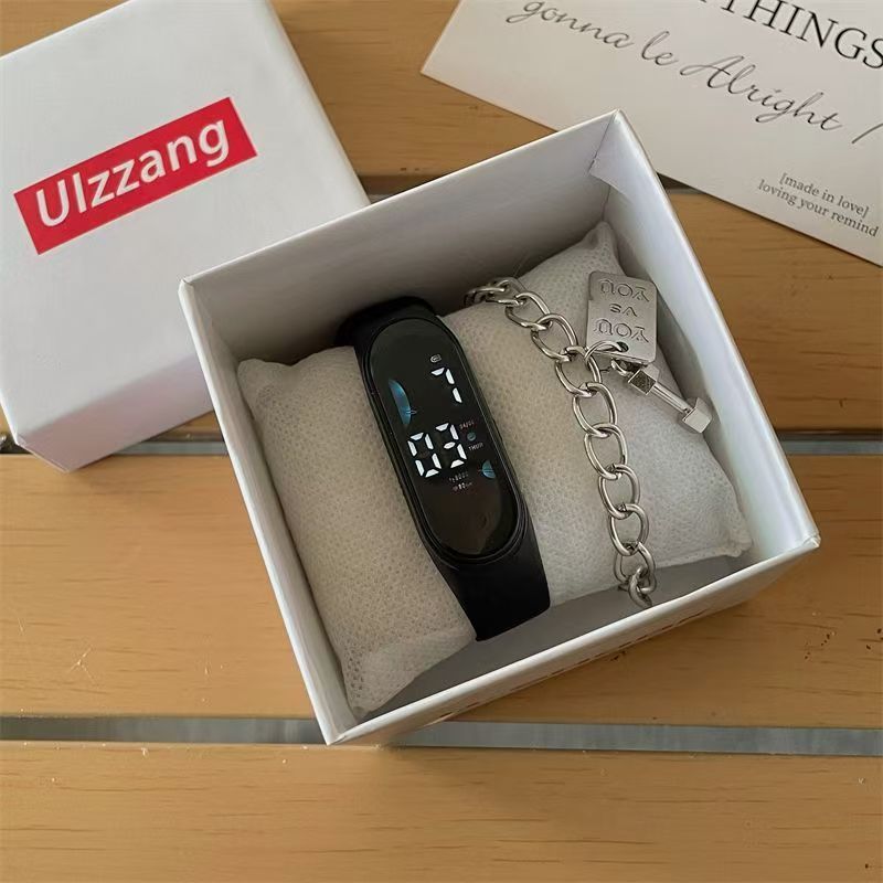 New Korean Style Forest-Themed Ins-Style Electronic Watch, Fashionable Luminous Sports Student Watch, Gift Wholesale