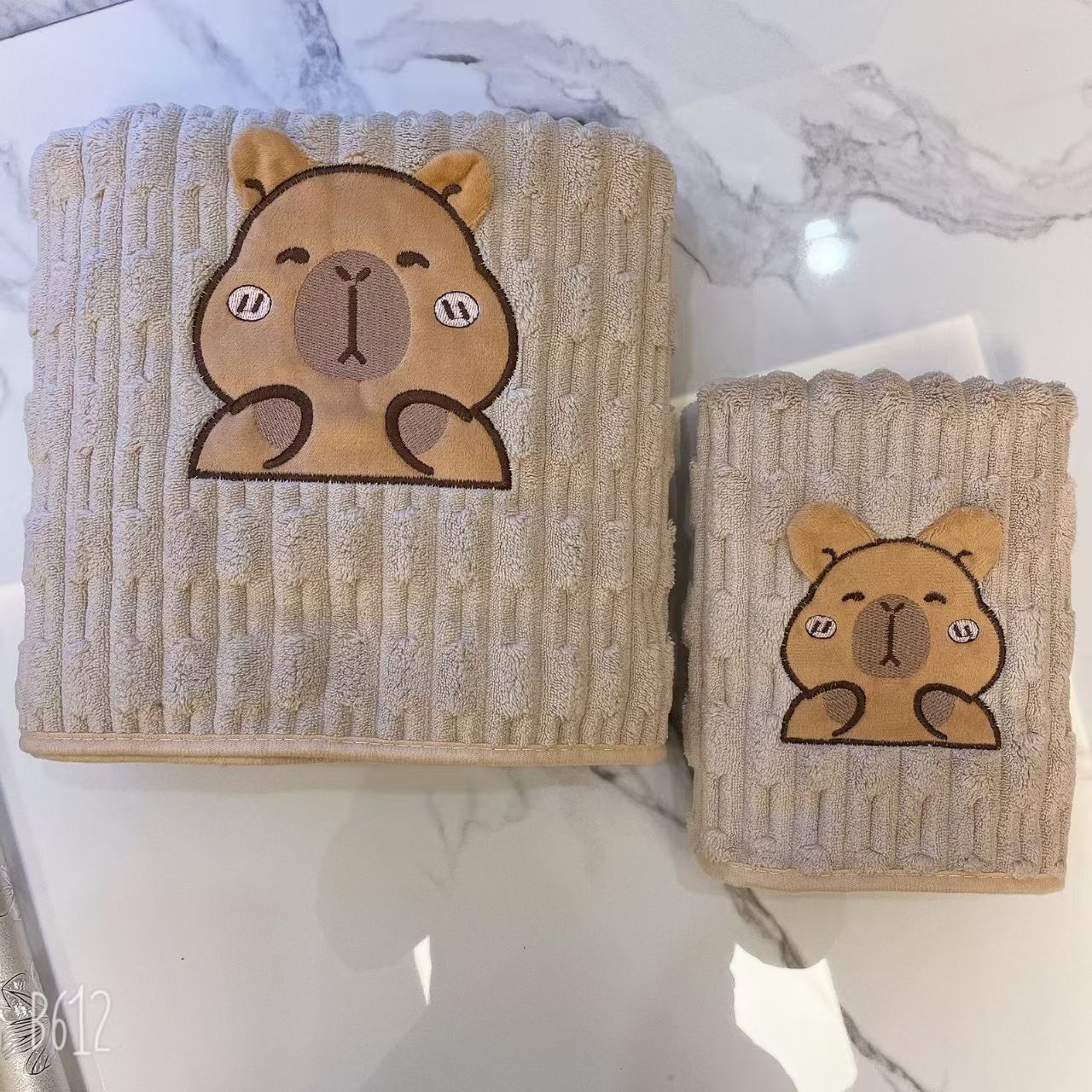 Juego de Toallas de Baño de Terciopelo de Coral, Absorbente y Antimicrobiano, para Baño y Hogar
