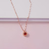 Necklace stainless steel, pendant, accessory, does not fade, simple and elegant design, internet celebrity