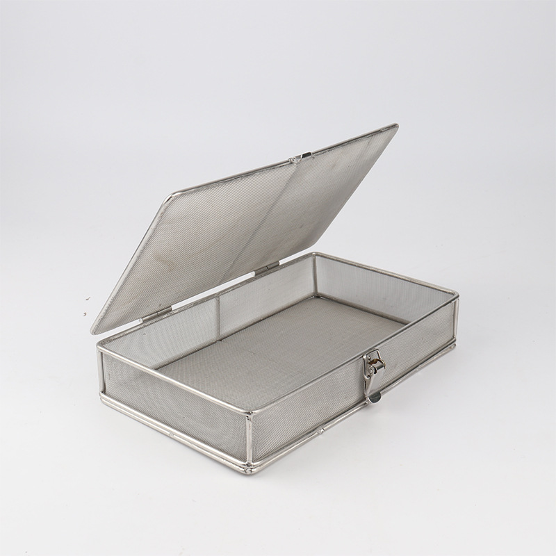 Cesta de desinfección de acero inoxidable 304 cesta de limpieza resistente a altas temperaturas equipo médico desinfección barra cesta de almacenamiento cesta de partición de acero inoxidable