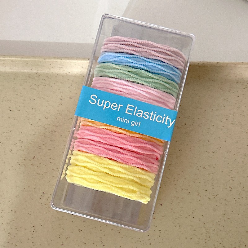 Gomas para el pelo de alta elasticidad, colores, en caja – Mayorista de Yiwu