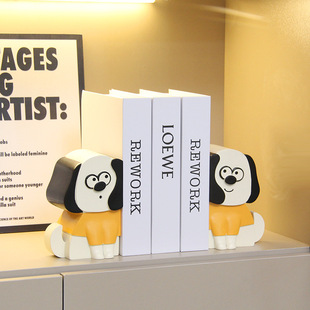 Cute Long Ear Dog Book File Decoration Living Room Wine Cabinet TV Cabinet Fake Book Simulation Book High-end Light Luxury Book Stand Decoration
