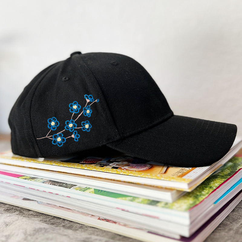 Hecho a mano sombrero hombres y mujeres bordado DIY producción material paquete Lu bordado regalo creativo para novio sol sombrero