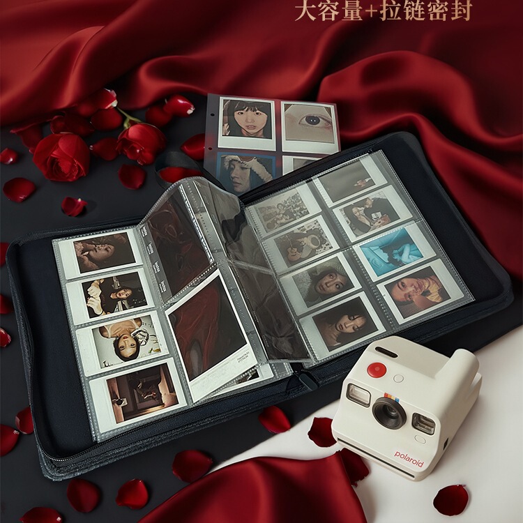 Fuji Polaroid Mini/Sq Photo Loose-Leaf Album Sealed Large Capacity Suitable for Polaroid Universal Storage Book