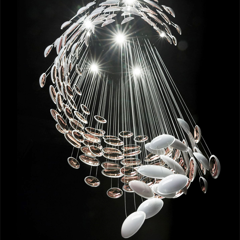 Air hanging art glass hotel ceiling decoration mall decorative…