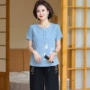夏季老人短袖妈妈上衣