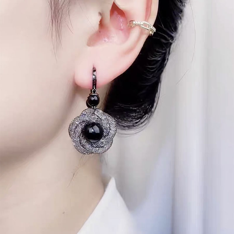 Damen-Accessoires, Diamant-Set, einfaches Temperament, Design, Sinn für Trend-Ohrringe_voghion.com