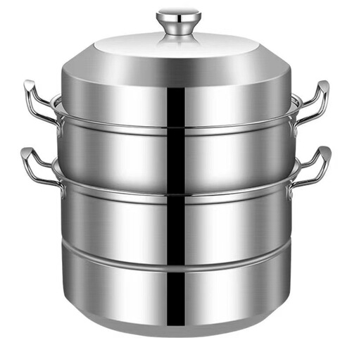 Wholesale 304 stainless steel steamer household multi-purpose thick multi-layer steamer composite steel large capacity soup steamer gift