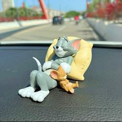 猫和老鼠车载摆件汤姆杰瑞手办玩偶可爱汽车内中控台装饰品小摆件