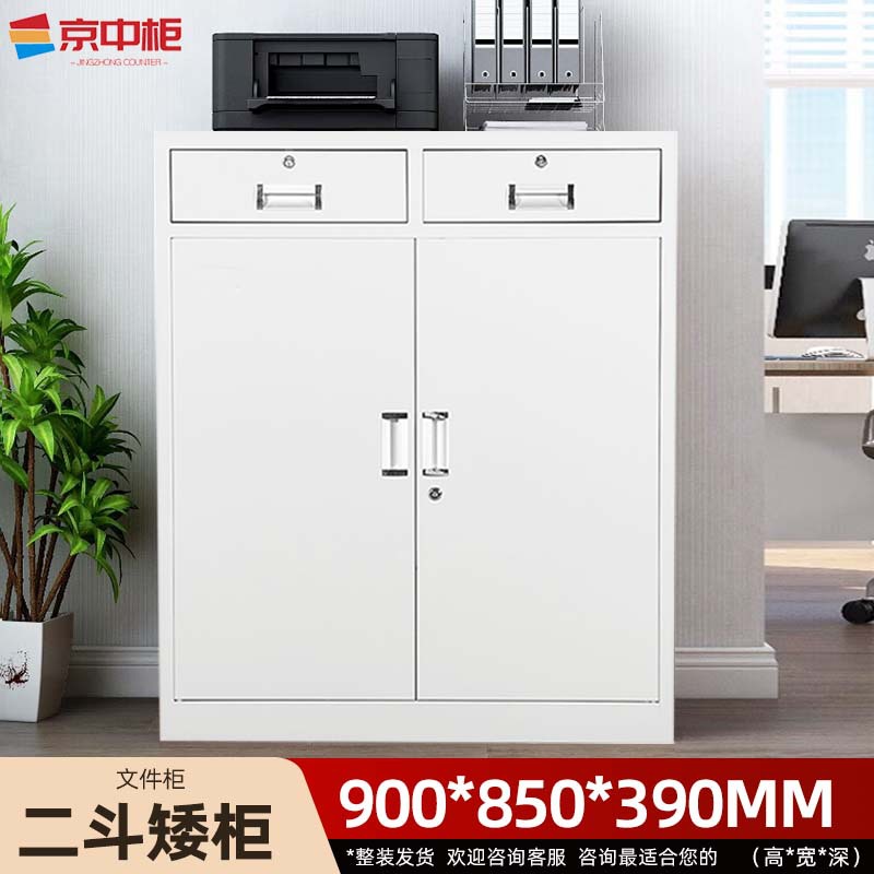 Two-drawer low cabinet