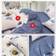 Four-piece set of pure cotton cotton 100 boys cartoon bed linen quilt bedding children's single bed hat three-piece set