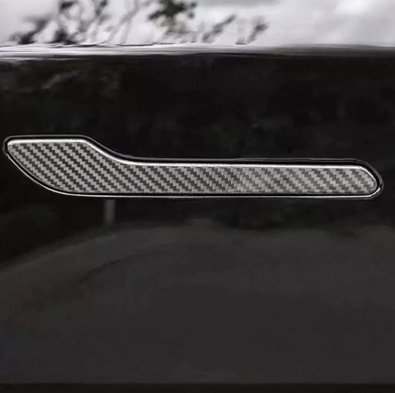 Customized Real Carbon Fiber Exterior Door Handles T300 T700 T800 Carbon Fiber Panels with Various Vehicle Models to Choose from