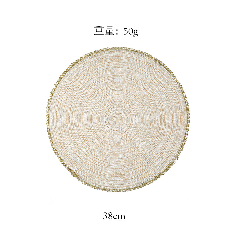 아이보리 골드 PET 레이스