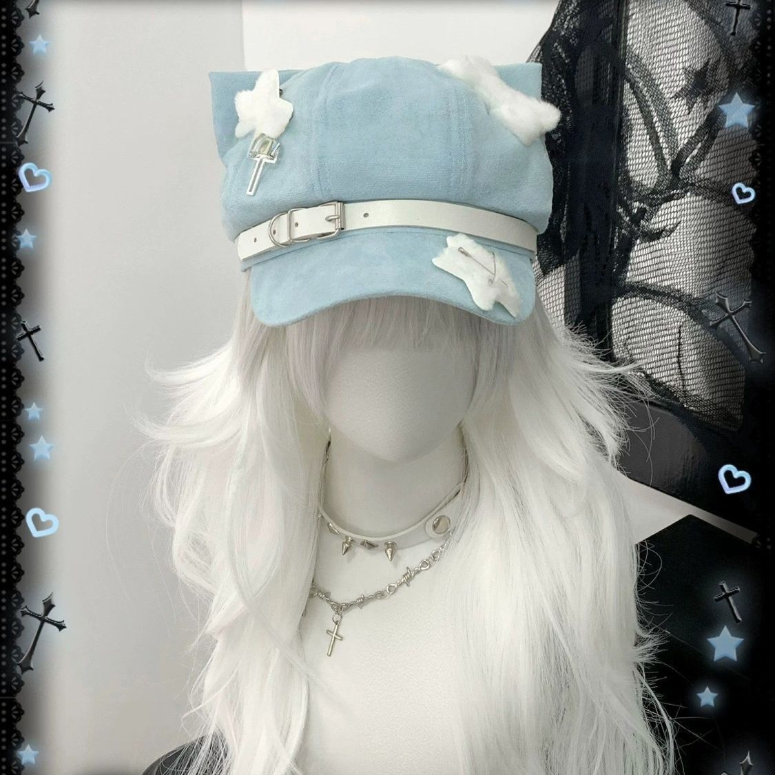 고양이 귀 뼈 블루