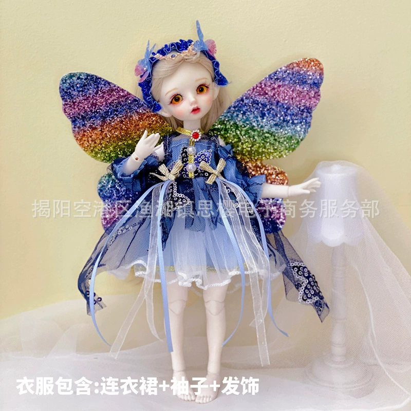Doll clothes set, 30 cm 6-point BJD, Lolita-style outfit (multi-color YY options)