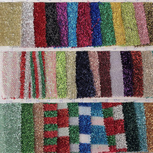 松毛狗圣诞节亮丝布 狗葱布 金葱布 diy金线丝面料圣诞面料布辅料