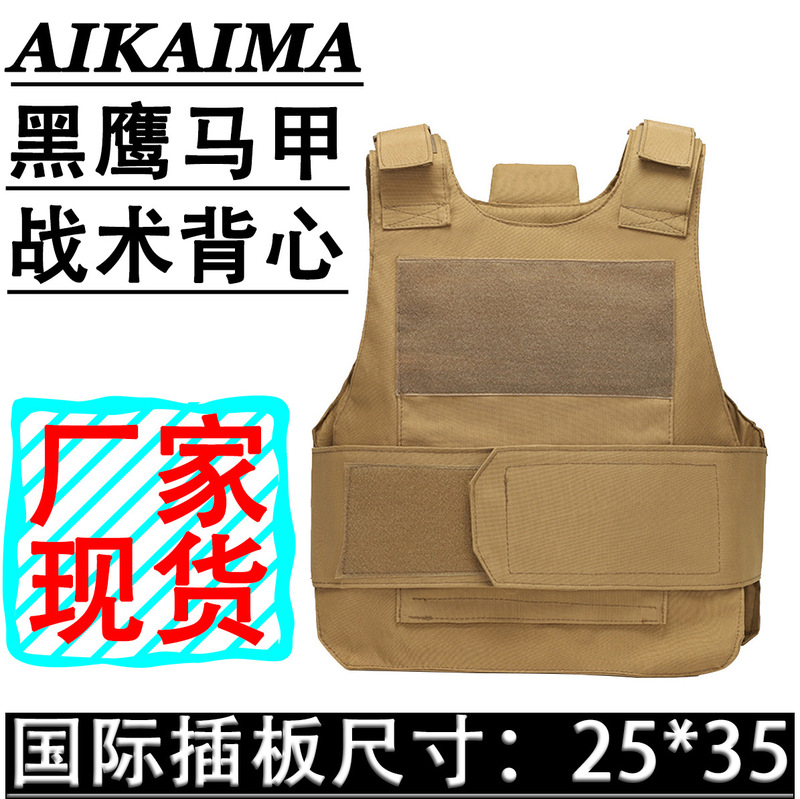 Bulletproof Vest with Insert Plates for Outdoor Sports, Cs Combat Preparation, Practical New Patented Bulletproof Insert Plate Tactical Vest
